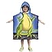 Kids T-Rex Dinosaur Cotton Hooded Poncho Bath/Beach Towel