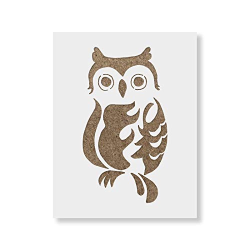 Owl Stencil Template - Reusable Stencil with Multiple Sizes Available