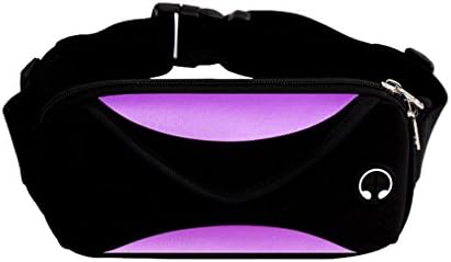 BAGGY Fashion Unisex Waterproof Fanny Pack Belt Patchwork Sport Waist Bag Purple