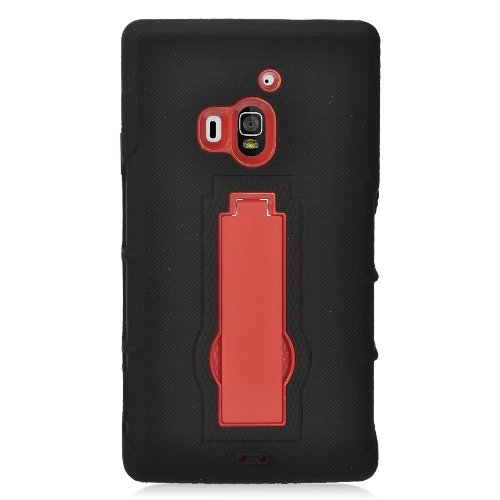 Coolpad Rogue Case,IDEA LINE INC(TM)For Coolpad Rogue(T-Mobile)Heavy Duty Hybrid Protective Phone Cover + Free Stylus Pen(RED/BLACK)