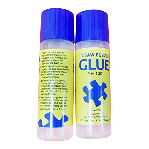 Jigsaw Puzzle Glue with Trowel Applicator, Liquid Glue for 500, 1000pcs