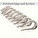 QLOUNI 50 Pcs M5 Thimble for 3/16 Steel Wire Rope Cable, 304 Stainless Steel Rope Thimble Rigging