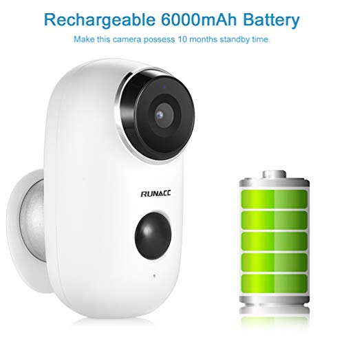 RUNACC Wireless Security Camera, Home WiFi Camera System Indoor Outdoor with 2-Way Audio Talk WiFi Camera Night Vision Function