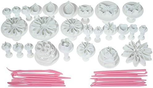 1 piece 47pcs/Set Flower Fondant Mold Cookie Cake Decoration Tools Plastic Cutter Cake Decorating Kit Multifunction Cookie/Buscuit Tools