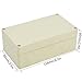 LeMotech Waterproof Dustproof IP65 ABS Plastic Junction Box Universal Electric Project Enclosure Pale Gray 6.2 x 3.54 x 2.3 inch (158 x 90 x 60 mm)