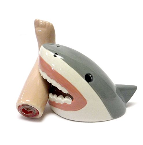 Shark Attack Magnetic Salt and Pepper Shaker Set by CAS