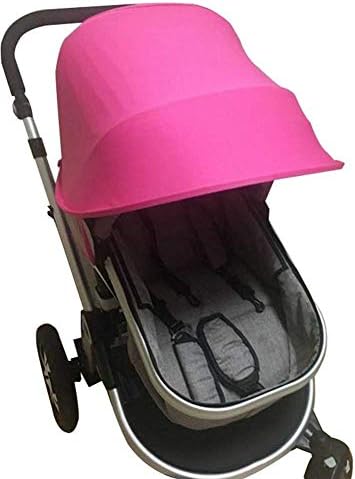 Baby Stroller Awning Universal Accessories Windproof and Rainproof Anti-UV Baby Stroller Cover Umbrella Canopy (Pink)