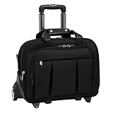 McKleinUSA Damen 70715 R Series Nylon Detachable-Wheeled Laptop Case (Black)