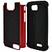 LG Optimus L90 Case, MagicMobile® [Dual Armor Series] Rugged Impact Resistant Case LG Optimus L90 Slim Cover Shockproof Silicone Skin Hard Plastic Shell [Red] Armor Protective Case for LG Optimus L90