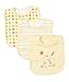 Spasilk Unisex-Baby Newborn 3 Pack Cotton Terry Feeder Bibs, Yellow Duck, O/S