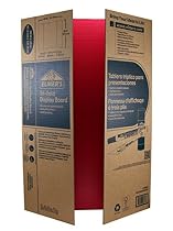 Elmer's Corrugated Tri-Fold Display Boards, 36 x 48 Inches, 1-Ply, Red Inside/Kraft Outside, 6-Count (J730302)