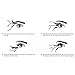 Ochine Magnetic Fake Eyelashes 1 Pair 4 Pieces 3D False Mink Eyelashes for Natural Look Reusable Best Fake Lashes