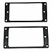 Dopro Set of 2 Plastic Humbucker Pickup Ring Pickup Mounting Frame Curved Bottom 3 * 5 for Neck and 7 * 9 for Bridge Pickup Black