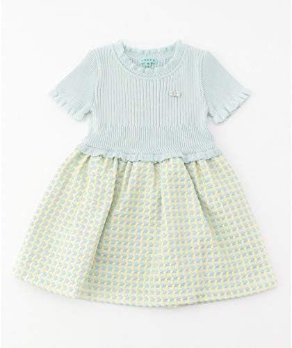 Amazon トッカ バンビーニ Tocca Bambini Baby フラワータイルジャガード ワンピース サックスブルー系 90 ガールズ 通販