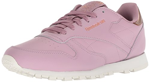 Reebok Unisex Classic Leather Sneaker, rm-Infused Lilac/Chalk, 6 M US Big Kid