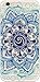 iPhone 6 Case, DECO FAIRY® Protective Case Bumper[Scratch-Resistant] [Perfect Fit] Ultra Slim Translucent Silicone Clear Case Gel Cover for Apple iPhone 6 (Turquoise Blue Mandala Painting)