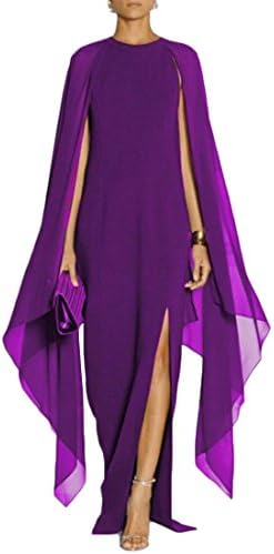 THE LONDON STORE Women's Multi-Color Chiffon Maxi Long Dresses