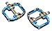 Onedayshop 1 Pair Aluminum Alloy CNC Bearing Bike Bicycle Flat Pedals MTB BMX Road Bicycles Pedals 9/16'' (Blue)