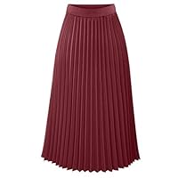 Women Bohemian Style Elastic Waist Band Cotton Linen Long Maxi Skirt Dress