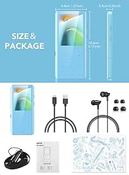 MP3 Player with Bluetooth 5.3, AGPTEK A19X