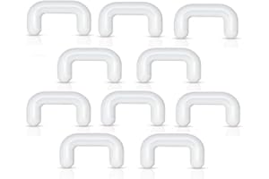 Pierced Owl Set of 10 Clear Acrylic Septum Ring Retainers, Metal Free, Allergy Free