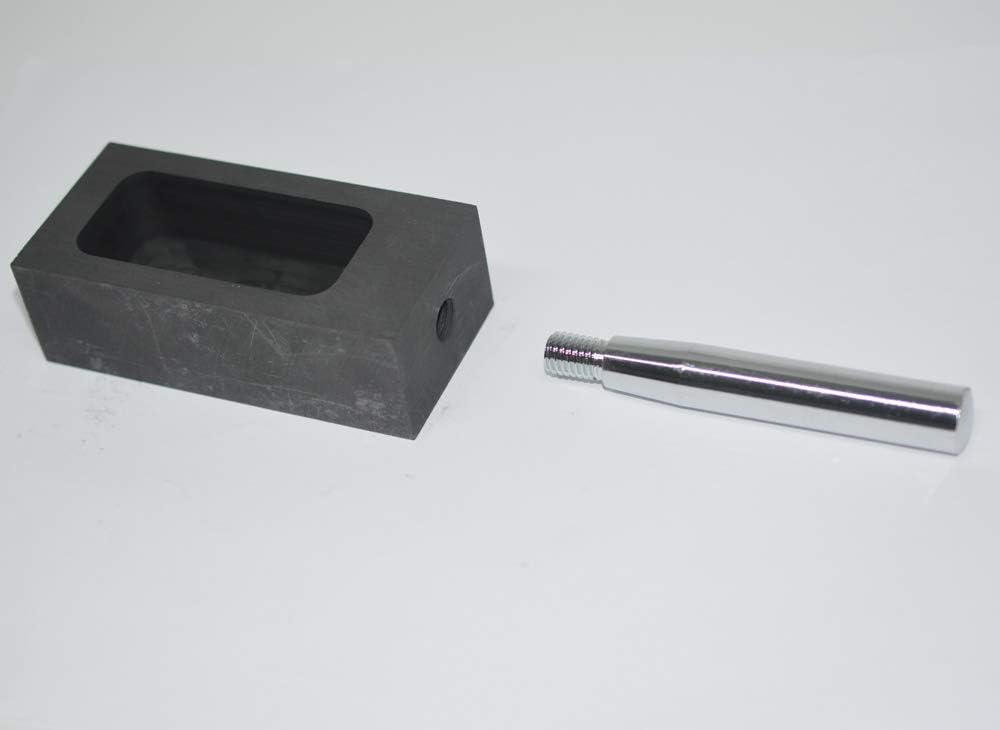 LLF Gold Silver Graphite Ingot Mold Mould Crucible for Melting Casting Refining with Metal Bar (500g), black - Image 5