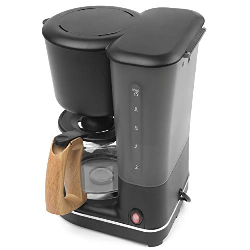 PROGRESS EK3757PBLK Scandi Filterkaffeemaschine mit Holz, filterkaffeemaschinen Automatische Abschaltung bei Warmhalten… – Bild 6