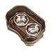 Neater Pet Brands Neater Feeder Deluxe Mess Proof Dog Bowls Elevated for Small Dogs Under 19 lbs, Made in USA, No Spill Raised Dog Food Bowl Stand Feeding Station, Food and Water Bowl Set, Bronze