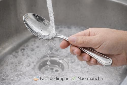 Conjunto de Talheres em Aço Inox Grosso – Qualidade, Design Premium e Máxima Durabilidade (12)