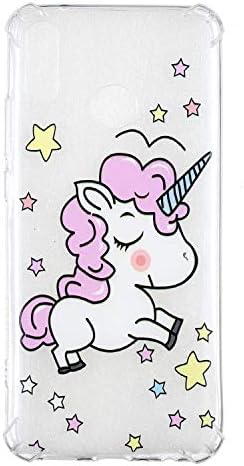 Huawei Y9 2019 Case, Anti-Scratch Soft Ultra Thin Varnish Gel TPU Transparent Cover Flexible Silicone Lightweight Shell Shock-Absorption Slim Shockproof for Huawei Y9 2019/Enjoy 9 Plus (unicorn)