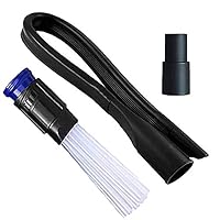 Youral Universal Hose Adapter for Vacuum Cleaner Flexible Tool Soft Horsehair Bristle Vacuum Cleaner for All Vacuum Hoses Household Cleaning Accepting 32mm（Inner Diameter）