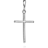 Cross Sterling Silver 925 Pendant Minimalistic Religious Unisex Jewelry