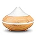 Aromatherapy Essential Oil Diffuser 4-IN-1 Cool Mist Ultrasonic Humidifier Wood Grain 200ML with 7 Colors LED Lights,Waterless Auto Shut-off for Home,Yoga,Spa,Bedroom,Baby Room by Aiho