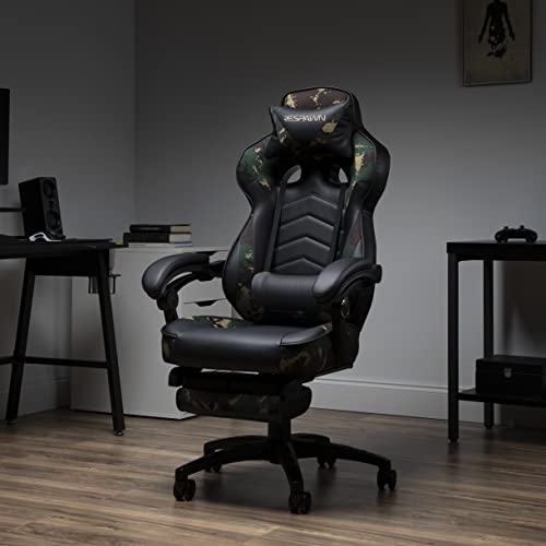 RESPAWN 110 Ergonomic Gaming Chair with Footrest Recliner Racing