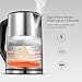 Electric Kettle Temperature Control (PRO), Double Wall 100% Stainless Steel Kettle with Real Time LED Display, Safe Touch and Cordless Tea Kettle, SpeedBOil System Fast Heating and Smart Warming Function, 2 Year Warranty, Aicok