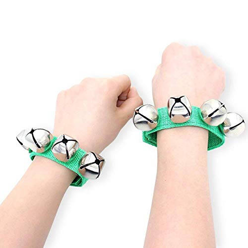 12pcs Wrist Band Jingle Bells Party Accessories Kids Musical Instruments 6 Colors