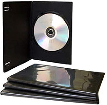 MediaRange DVD Caja vacía 100pcs Soltero Delgado Grueso Negro: Amazon.es: Informática