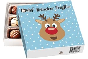 Rudolph's Truffle Collection 9-Piece – Christmas – Vegan, Allergy-Friendly, Kosher – Free from Milk, Peanut, Tree Nut, Egg, Soy, Gluten, Sesame – No Artificial Colors or Flavors – Top 9 Common Allergens Free – No Whey! Foods