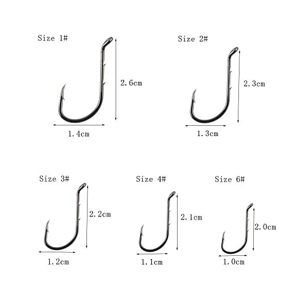 JSHANMEI-100-200-Pack-Octopus-Barb-Fishing-Hooks-Beak-Baitholder-Hook-with-2-Baitholder-Barbs-Jig-Fish-Hooks