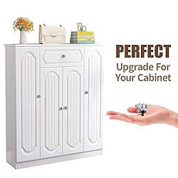 SHINY HANDLES Glass Crystal knobs for Dresser