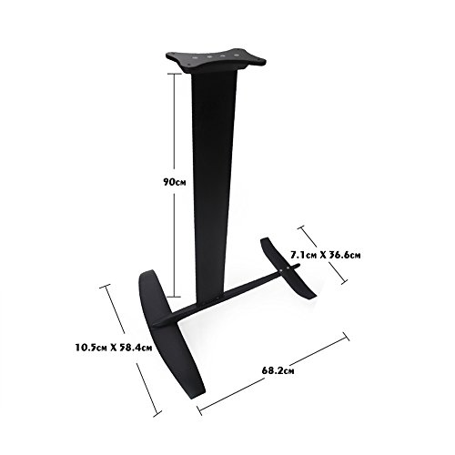 YCSPORT Full Carbon Fiber Hydrofoil for Kiteboard Windsurfing Surfing Accessories Foil Black