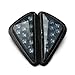 Smoke Triangle Flush Mount LED Turn Signals Blinker, Yellow Light for Sport Bike 1995-2007 Yamaha YZF R6 R1 600r Kawasaki Ninja Zx10r Zx9r Zx6r 00-06 Suzuki Gsxr 600 750 1000 Honda CBR F4 600 929 954
