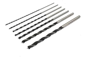 UI PRO TOOLS 7 Pieces - 12" Extra Long Brad Point Drill Bits 1/8 3/16 1/4 5/16 3/8 1/2 7/16 ½ - 3/8 Shank Fit Dewalt Makita Ryobi Milwaukee Power Drill etc