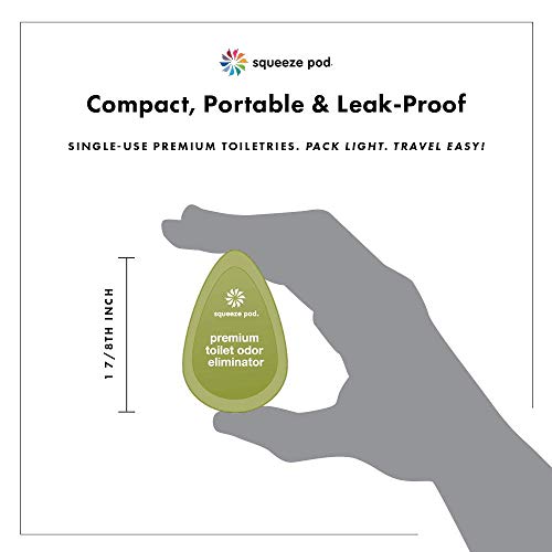 Squeeze Pod Toilet Odor Eliminator 30 Single Use Pods Small and