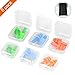 Nnrly 6 Packs Reusable Silicone Ear Plugs, Waterproof Hypoallergenic Noise Reduction Earplugs for Hearing Protection, Suitable for Sleeping,Snoring, Swimming, Concerts, with Storage Bags