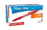 Paper Mate 89467 Profile Retractable Ballpoint Pens, Bold (1.4mm), Red, 12 Count