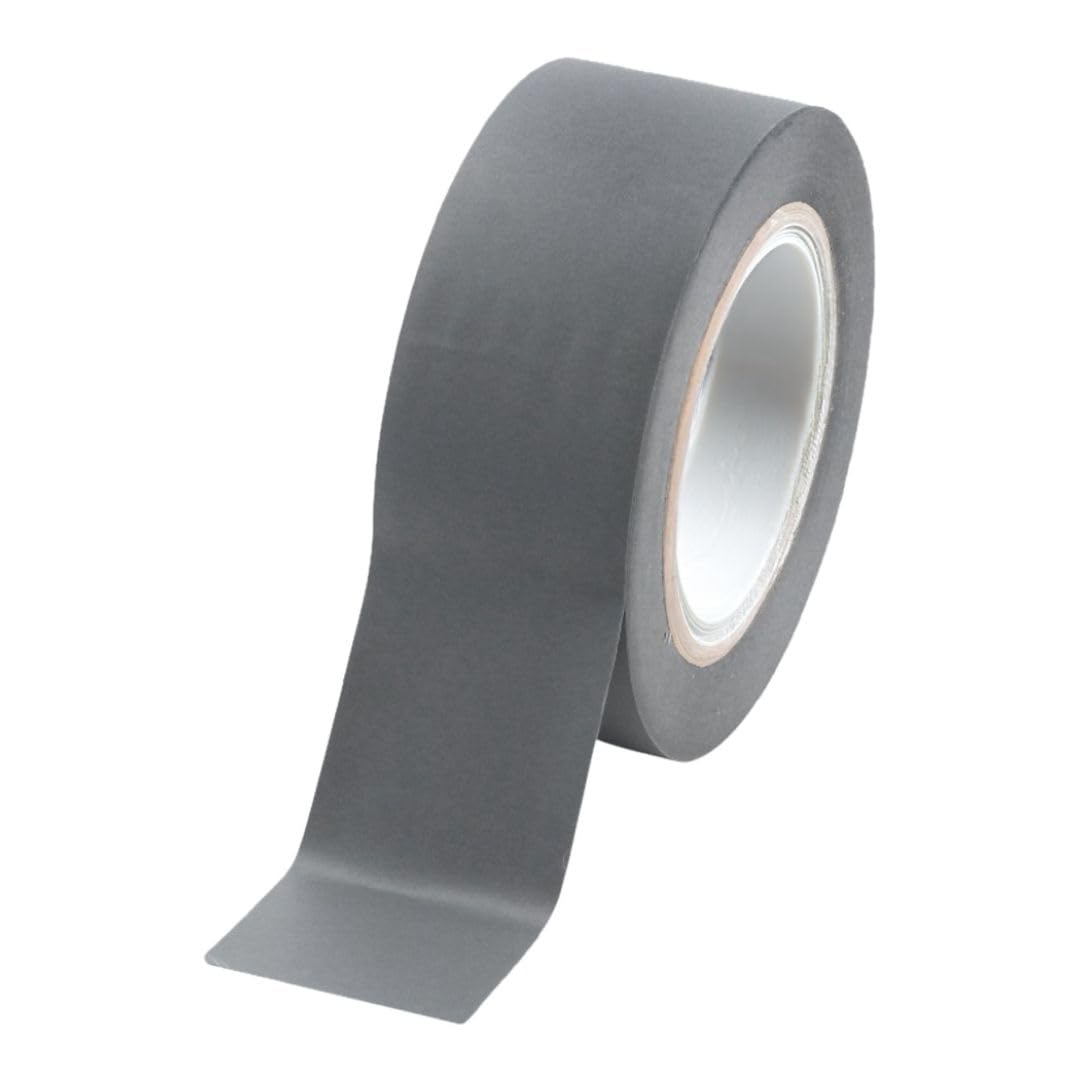 BONUS Eurotech 1BL23.48.0050/033A# Floor Marking PVC Tape, Rubber Based Adhesive, Width 50 mm, Length 33 m, Thickness 0.17 mm, Grey