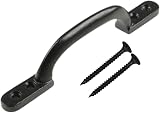 SISI UK Antique Black Door Bow Pull Handle 6 Inch Sliding Barn Door