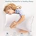 VECELO Hotel Bed Pillows for Sleeping 2 Pack 100% Hypoallergenic, Supportive Neck Pain Relief, Soft Plush Fiber Fill for Side/Back Sleeper Queen, White 2 Count