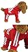 Scheppend Original Adidog Pet Clothes for Dog Cat Puppy Hoodies Coat Doggie Winter Sweatshirt Warm Sweater Dog Outfits, Red Large